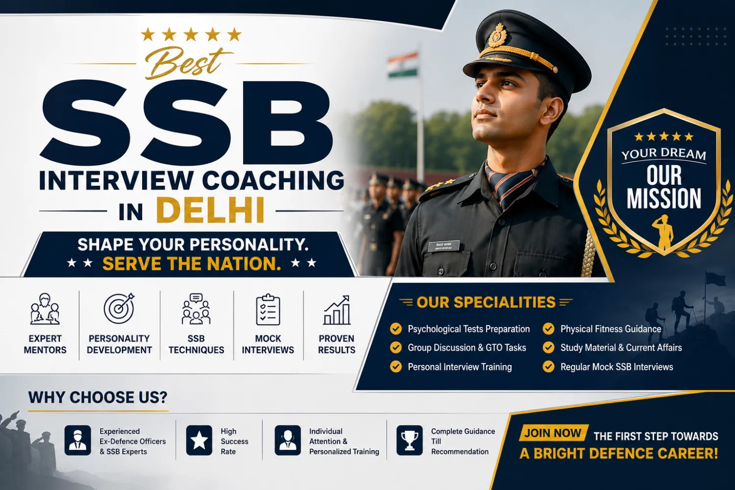 Best SSB Interview Coaching in delhi